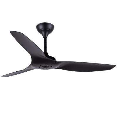 China ABS Blade American Ceiling Fans Living Room Black 52 Inch Ceiling Fan for sale