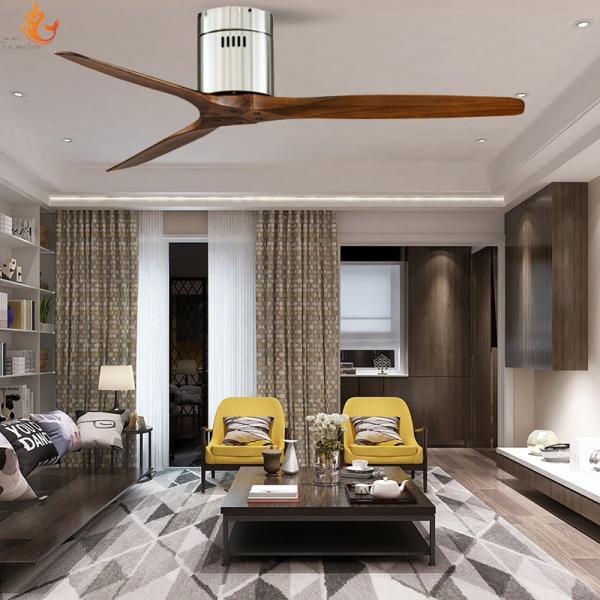 Quality Modern 52 Inch DC Motor Ceiling Fan With Remote Control For Bedroom for sale