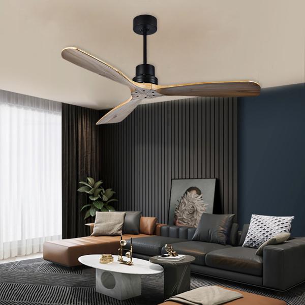 Quality ECO 52 Solid Wood Ceiling Fan Natural Wood Ceiling Fan With Light for sale