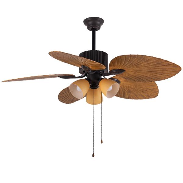 Quality ABS Flower Design Ceiling Fan 52 Inch European Style Ceiling Fans for sale