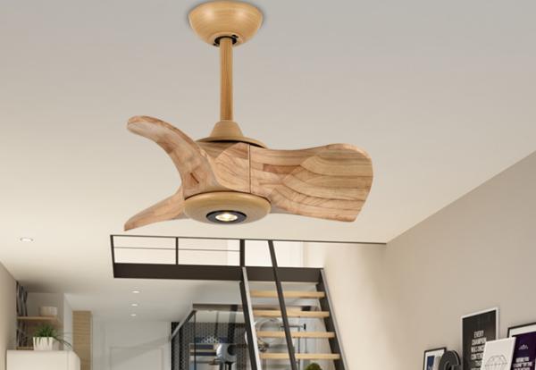 Quality 24 Inch Solid Wood Ceiling Fan Living Room Wood Fan With Light for sale