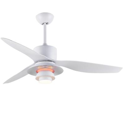 China White European Style Ceiling Fans Modern 52in Three Blade Ceiling Fan for sale