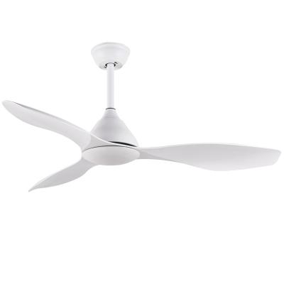 China White 48In Bathroom Ceiling Fan With Light 3 ABS Blades for sale