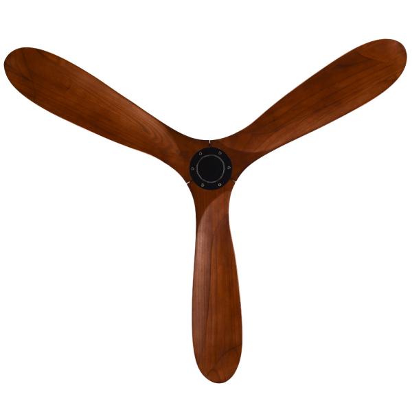 Quality 56in Wood 3 Blade Ceiling Fan ECO Black And Wood Ceiling Fan for sale