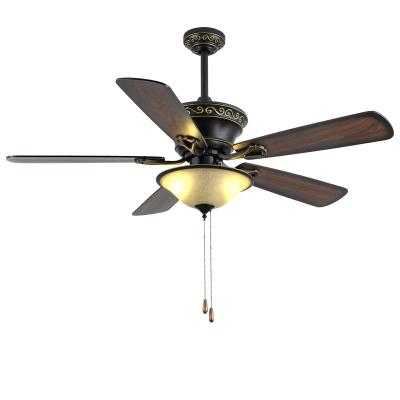 China Metal Plywood American Ceiling Fans Plywood 52in Ceiling Fan With Light for sale