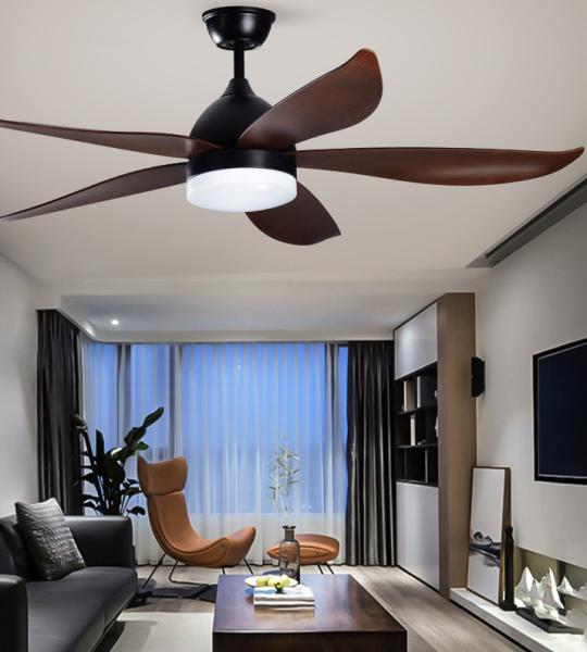 Quality Bedroom Modern LED Ceiling Fan 3 Blades 52 Ceiling Fan Light for sale