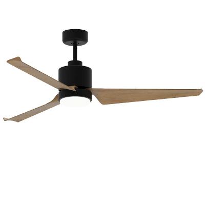 China 52In Americana Ceiling Fan Dc Ceiling Fan With Remote Black Brown for sale