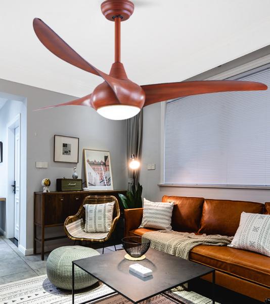 Quality Color Changeable Modern LED Ceiling Fan 52 Inch Flush Mount Ceiling Fan for sale