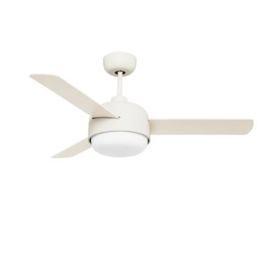 China White 52in Contemporary Ceiling Fans For Living Rooms Bedrooms for sale