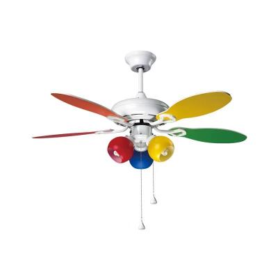China 42 Inch Ultra Quiet Ceiling Fan With 5 Colorful Plywood Blades for sale