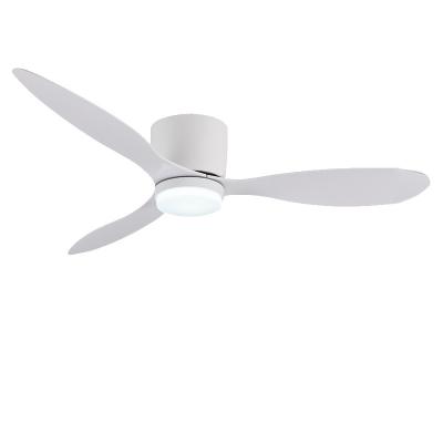 China DC ABS Hanging Ceiling Fan With Light 52 Inches Three Blade Fans for sale