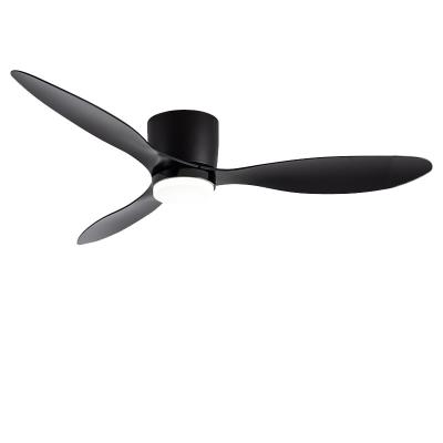 China Black 52 Inch Hugger Ceiling Fan ABS Three Blade Ceiling Fan for sale