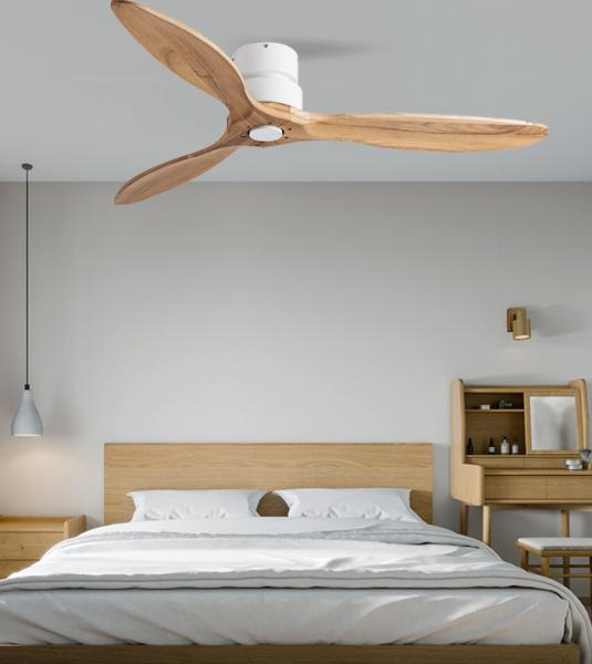Quality Modern Hanging Ceiling Fan With Light 3 Blade Flush Mount Ceiling Fan for sale