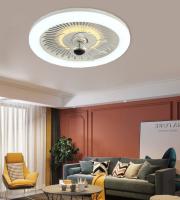 Quality Retractable Smart Bladeless Ceiling Fan Fandelier Chandelier Fan For Bedroom for sale