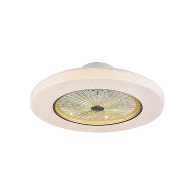 China White Retractable Ceiling Fandelier Bladeless Ceiling Fan With Lighting for sale