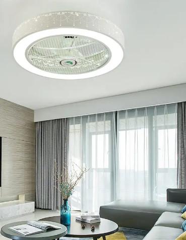 Quality 50 Diameter Changeable Bathroom Ceiling Fan With Light Remote Control for sale