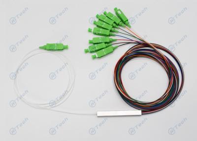 China SC Apc Fiber Optic PLC Splitter / 1x8 PLC Splitter With IEC Standard Connector for sale