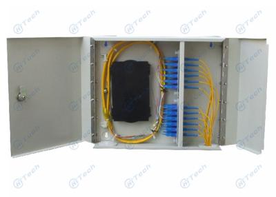 China Bending Radius 4mm Fiber Optic Distribution Box SC Type White Color With Various Accessories for sale