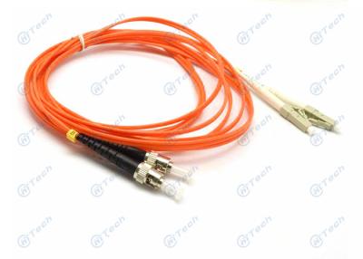China Duplex LC To ST Fiber Jumper , Multimode Fiber Patch Cable PC Polishing Type for sale