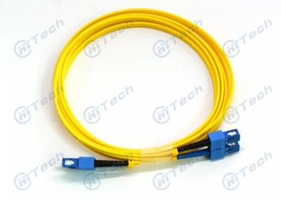 China Vida útil larga baja de la pérdida de inserción del duplex SC-SC del cordón de remiendo de la fibra óptica de LSZH 9/125um en venta