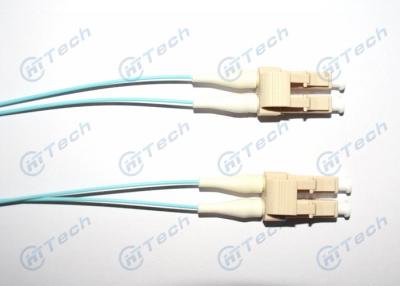 China Multimode LC To LC Fiber Optic Jumper 10Gb Fiber Patch Cord 50/125μm IEC Standard for sale