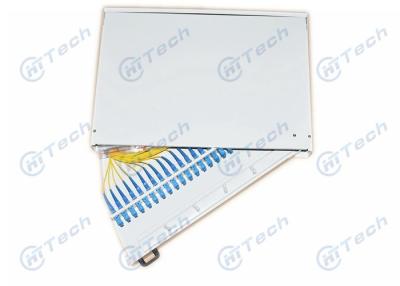 China 19 Inch Rotary 24 Port Fiber Optic Terminal Box Cold Rolling Steel Material for sale