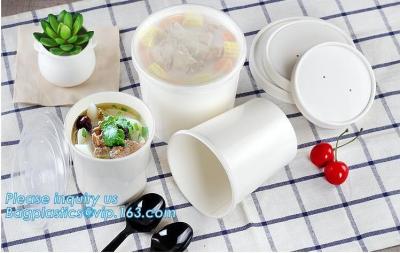 12 Oz. White Paper Food Containers with Vented Lids, to Go Hot Soup Cups  Soup Bowls, Disposable Ice Cream Cups - China Paper Soup Bowls and Paper Soup  Cups price