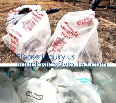 China Disposal Asbestos Waste Bags ,Plastic Bags for Asbestos fibers,asbestos waste packaging plastic garbage bag BAGEASE PAC for sale
