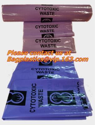 China Clinical supplies, biohazard,Specimen bags, autoclavable bags, sacks, Cytotoxic Waste Bags Biohazard Bin Liners, autocla for sale