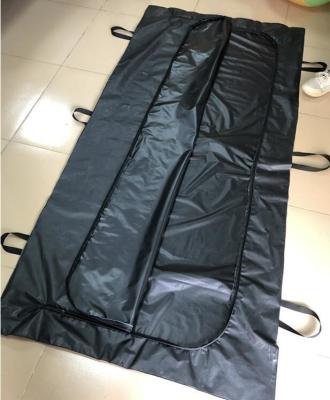 China Body bags, CE Death Body Bag For Virus Infected Patient Black Body Mortuary Bags For Dead Bodies Corpse Storage Bag for sale