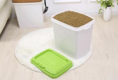 China food grade Pet Food Barrel,dog food bucket, Eco-friendly Metal Dog/cat Food Bucket With Scoop feed for poultry, barrel for sale