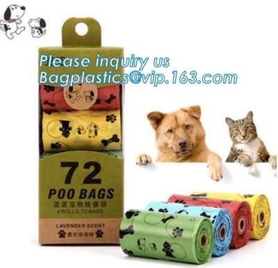 China Pet Poop Bag Pet Waste Pooper Scooper Bags, Pill /Bone Shape Pet Dog Poop Bag Carrier Holder Dispenser Poop Bags Set Pet for sale