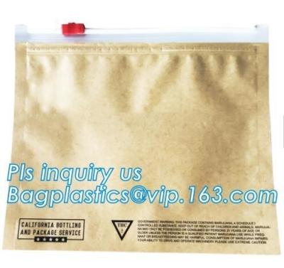China Exit bags, mylar Smell Proof Bags Child Resistant Bag Medical C a n n a b i s Ziplock Bag Flat Bottom Ziplock Pouches for sale