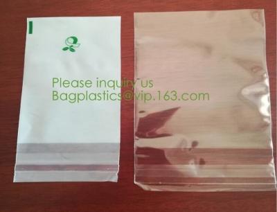 China PLA clear film bags, PLA clear bags, PLA sel seal eco friendly compostable corn starch 100% biodegradable plastic bag for sale