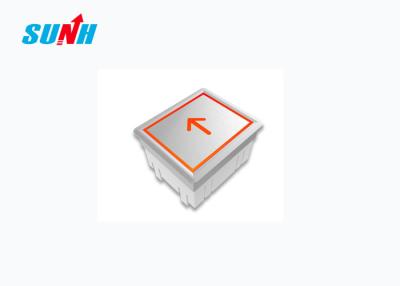 China Orange Light Elevator Hall Buttons , Elevator Buttons Up Down Square Shape for sale