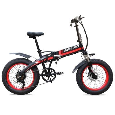 China S9 20 Fat Tire Folding Electric Bike 48V 350W Brushless Geared for sale