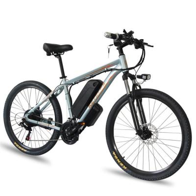 China Enduro Carbon 26 Inch Electric Mountain Bike 500W Hub Motor Disc Brake for sale