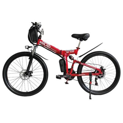 China 31MPH 26 Inch Folding Electric Bike With 1000W Rear Hub Motor for sale