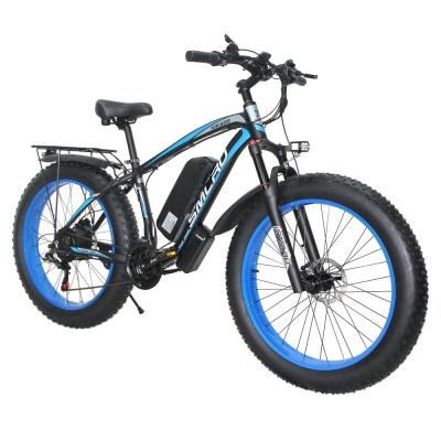 China 21speed Fat Tyre Cycle Electric , OEM Brushless Geared Electric Bicycle 26 Inch for sale