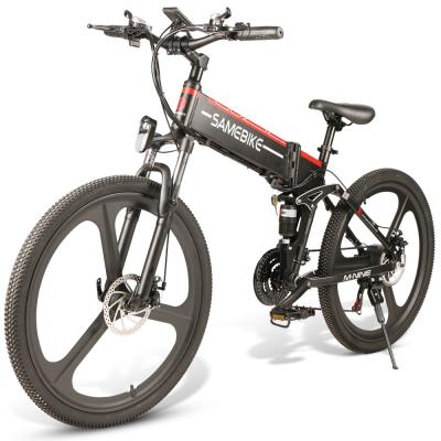 China Samebike 26 Inch Folding Electric Bike LO26 With 10.4Ah Lithium Battery for sale