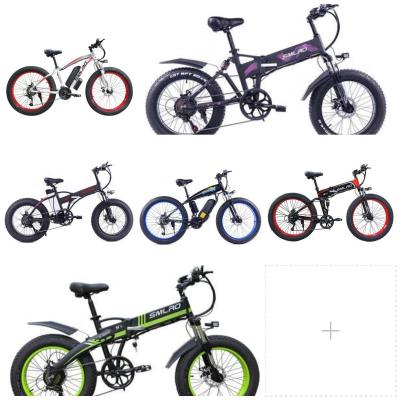 China 1KW Fat Tyre Folding Bike , 48V foldable electric cycle WIth Hidden Battery for sale
