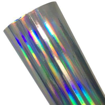 China Printable rainbow silver holographic permanent vinyl  for sale