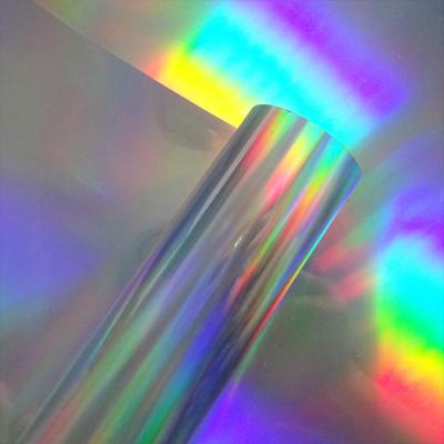 China Silver Holographic Vinyl Roll for sale