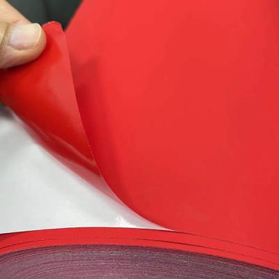 China PP Craft Window Decoration Film Red Colored Sign Making Vinyl en venta
