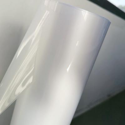 Chine Clear PET Cold Laminating Film 25 Micron Thick Permanent Perforated Window Vinyl à vendre