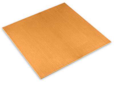 China 0.5mm 2mm Copper Metal Plates , C10100 Copper Sheet For Decorate Materials for sale