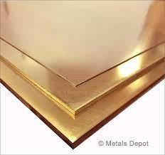 China Material común de cobre amarillo pulido molino de la placa C21000 C23000 C33200 en venta