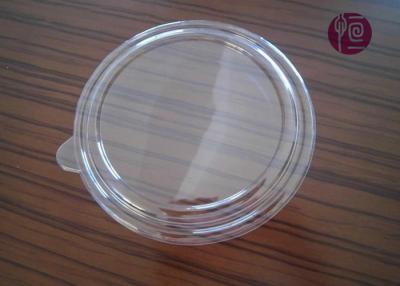 China 44oz 185mm PET 11.5g Disposable Plastic Lids , Flat Salad Bowl Lid With A Ear for sale