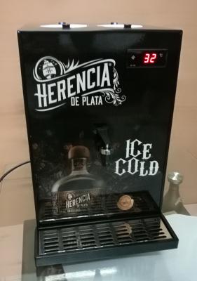 China Vodka / Ice Cold Whiskey Dispenser , Whiskey Shot Dispenser Black Color for sale