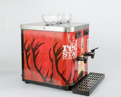 China Restaurant Double Shot Chiller Double Tap Dispensing Design With 2 Bottle Holders for sale